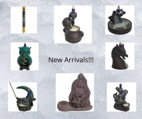 Some of the wonderful Items we sell. Backflow burners and incense