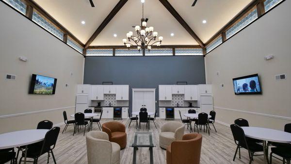 Hospitality Center adjacent to chapels