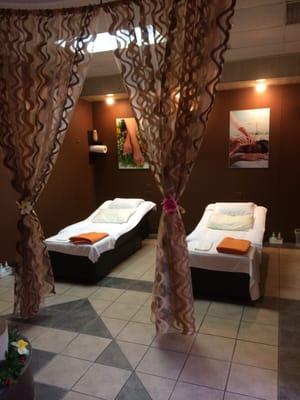 The hall for foot massage