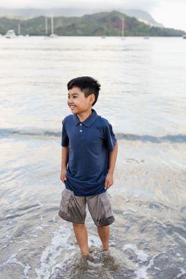 Boys Polo and shorts from Kohls.