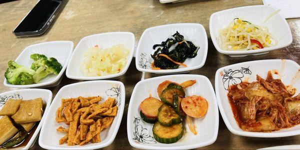 Variety of banchan