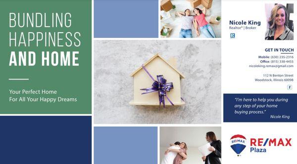 Bundling happiness and home throughout the entire home buying process.