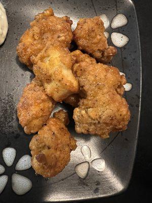 Boneless wings (they were old, rubbery and the breading was overly sweet)