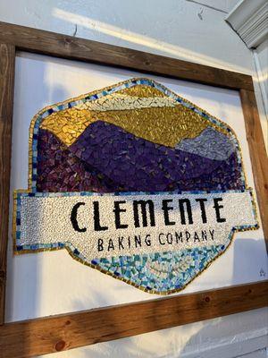 Stunning glass mosaic made by the owner's mother in law