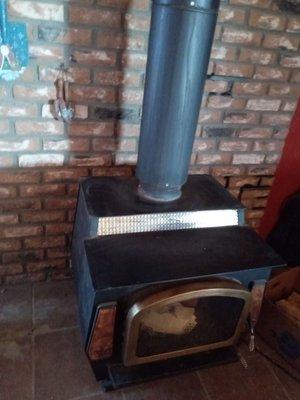 Our Chimney. Just cleaned by Hufts they did an excellent job