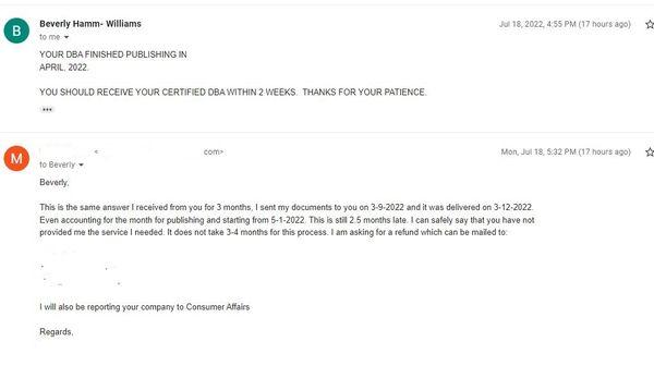 email correspondence 1