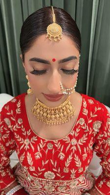 Wedding day glam & hair