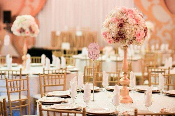 Our tall centerpieces