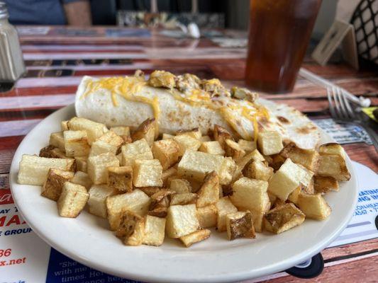 Breakfast burrito (1/2 order)