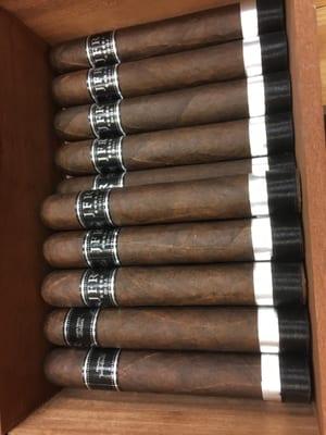 3/5/16. Saturday. Inside the gloriously beautiful humidor. Smells incredi-mazing! JFR-Just For Retailers! Love these maduros!