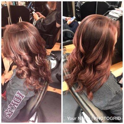 Mauve hair color! Color by Kristina