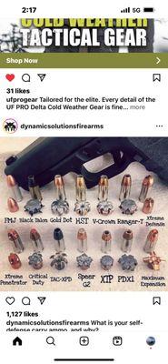 What's can your pistol eat ?