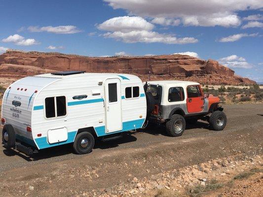 Wheeler Rentals has a Retro trailer that is so much fun!