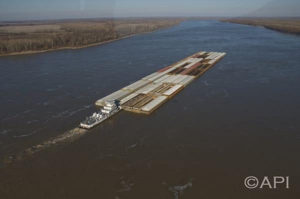 Ingram Barge 49 barges on the Mississipp River