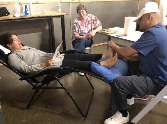 Comfort Zone Reflexology at the Taste of Fitness Spring Sampler