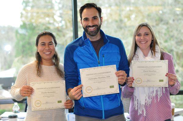 Dr. Shamlian's office attended our Part A Workshops in December 2018.