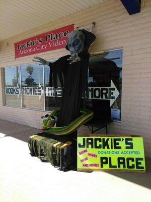 We no longer have the video store but still sell movies and music at Second Chance Clothing store.