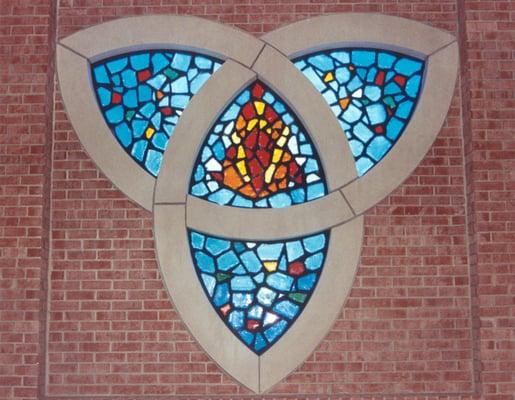 The TRIQUETRA window proclaiming God's love to all