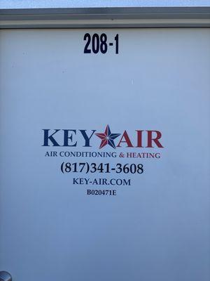 Sign on our office door.