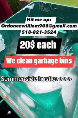 Yoohoos Bin Cleaning