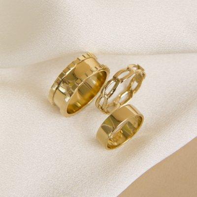 Statement Rings in 14K Solid Gold - available in yellow, rose and white gold.