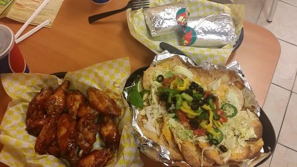 our food... Great wings.