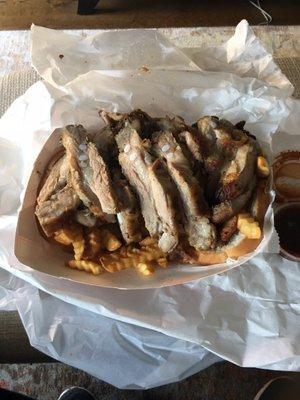 Large tip, for the price, there should be more meat!!