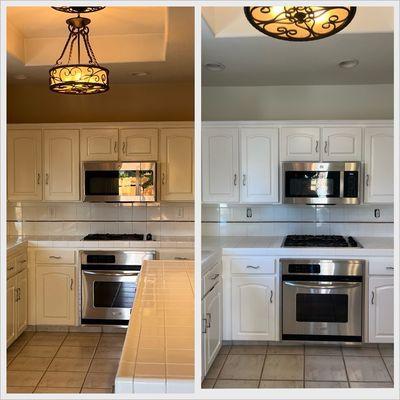 Kitchen also repainted my cabinets.