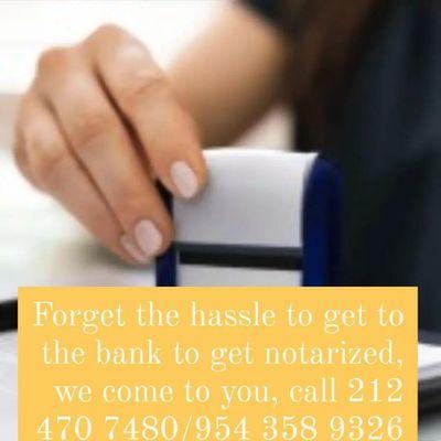 Mobile notary service