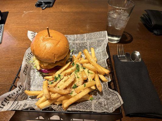 Marriott Burger with Truffle Fries