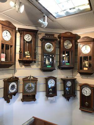Antique clocks from 1800s fully restored