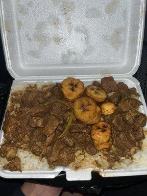 Beef stew with rice