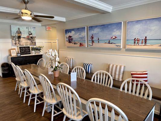 Downstairs dining area for breakfast