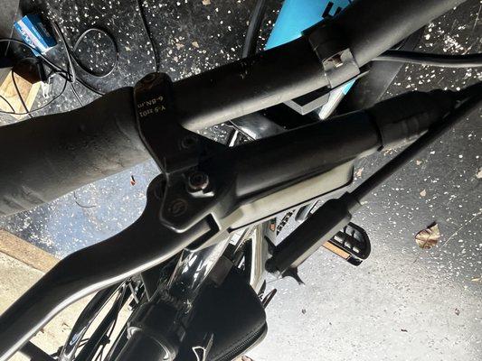 Broken front brake sensor