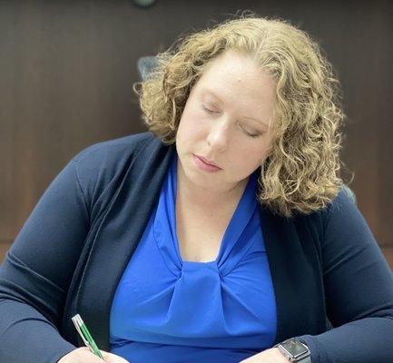 Lindsay Ronilo, working hard for clients in the Birmingham, Alabama area.