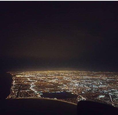 Night flight in Miami. Truly mesmerizing !!