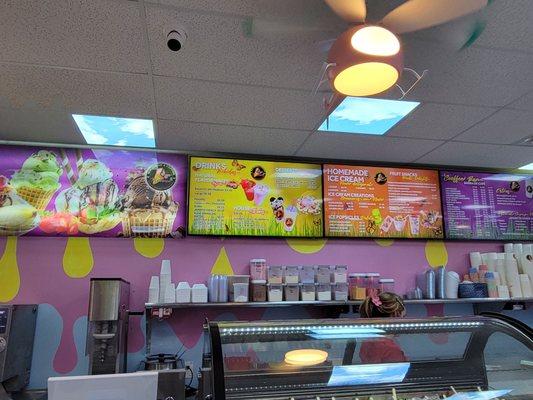 Huge selection of homemade ice cream and coffee as well as other specialty items.