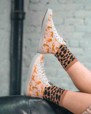 OTBT'S Sustainable Greener Sneakers | Hologram in Cheetah Print