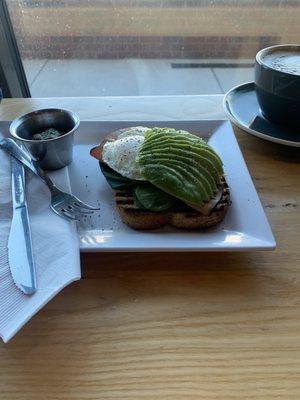 Avocado Toast with Ham & Egg