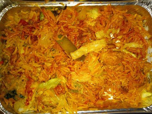 Horrible service horrible food . Plate looks as though it had been eaten from I was given The least amount chicken and one piece of a tomato