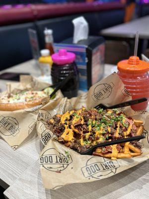 DUI fries 32oz aguas
