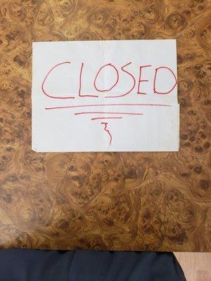 Closed yelp just won't do it.