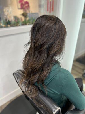 Love the haircut and color by Liyun!