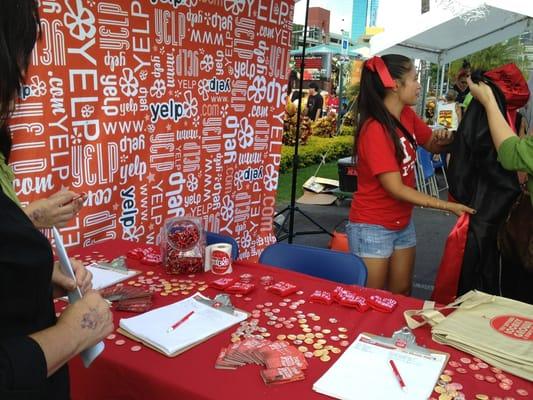 Yelp booth