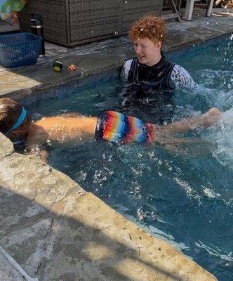 First swim lesson!