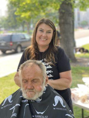 Haircuts 4 hope!
Homeless haircuts