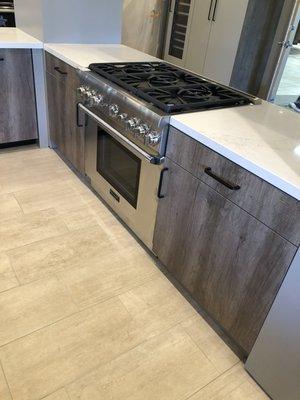 Premium Cabinets,a contract company for Ferguson, Longer lead times for this product, but a beautiful style for the modern people out there!