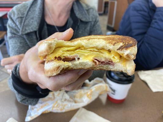 Frisco breakfast sandwich