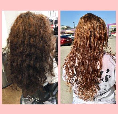 Lightened and all over color