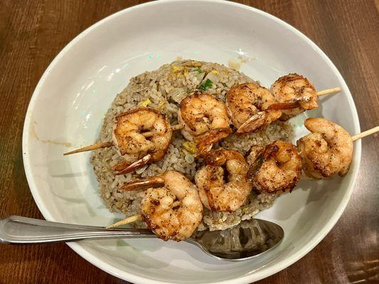 The fried rice is super yummy